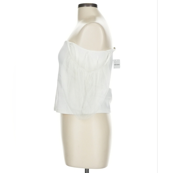 Free People Intimately Off-Shoulder Mesh Sleeve Top | Size L | NWT - Picture 5 of 7